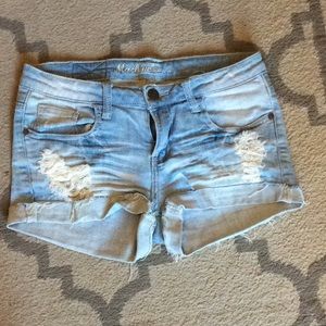 Distressed shorts